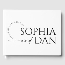 Gewoon minimale bruiloft gastenboek