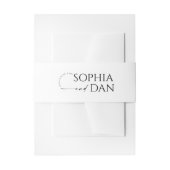 Gewoon minimale bruiloft uitnodigingen wikkel (Voorkant Voorbeeld)