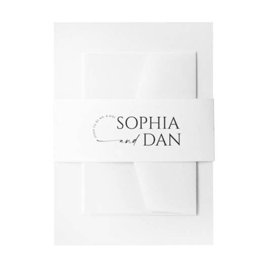 Gewoon minimale bruiloft uitnodigingen wikkel (Voorkant Voorbeeld)