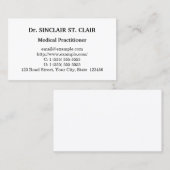 Gewoon, minimalistisch en basisVisitekaartje Visitekaartje (Voorkant / Achterkant)