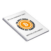 GEWOON MINING MIJN EIGEN BEDRIJF Fun Bitcoin Inves Notitieboek (Rechterzijde)