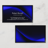 Gewoon modern blauw consultant Visitekaartje (Voorkant / Achterkant)