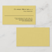 Gewoon modern Buff Beige Charming Visitekaartje (Voorkant / Achterkant)