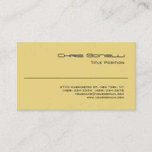 Gewoon modern Buff Beige Charming Visitekaartje