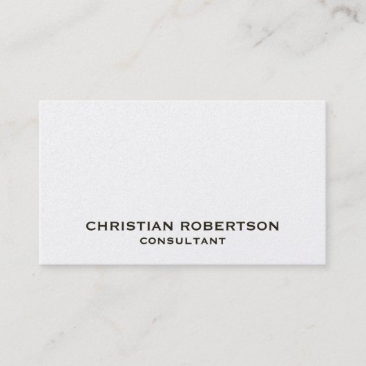 Gewoon modern consultant Visitekaartje (Voorkant)