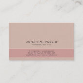 Gewoon modern elegant Colour Premium Linen Luxury Visitekaartje (Achterkant)