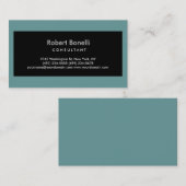 Gewoon modern grijs blauw consultant Visitekaartje (Voorkant / Achterkant)