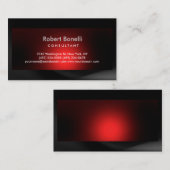 Gewoon modern grijs rood consultant Visitekaartje (Voorkant / Achterkant)