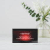 Gewoon modern grijs rood consultant Visitekaartje (Staand voorkant)