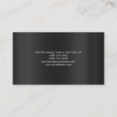 Gewoon modern minimalistisch vrouwelijk origineel visitekaartje (Achterkant)