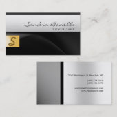 Gewoon modern Monogram consultant Visitekaartje (Voorkant / Achterkant)