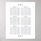 Gewoon modern Paars op het witte huwelijk Poster (Voorkant)