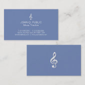 Gewoon Modern Professional Music Teacher Visitekaartje (Voorkant / Achterkant)