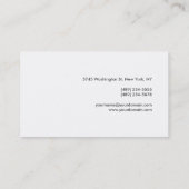 Gewoon modern professioneel monogram Visitekaartje (Achterkant)