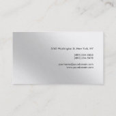 Gewoon modern professioneel monogram Visitekaartje (Achterkant)
