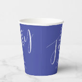 Gewoon Modern Script Lavendel 50ste verjaardag Papieren Bekers (Rechts)