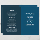 Gewoon modern, trendy huwelijksprogramma (Voorkant / Achterkant)