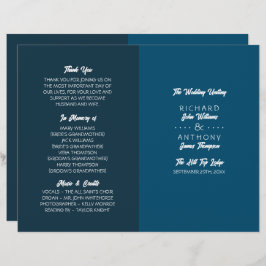 Gewoon modern, trendy huwelijksprogramma