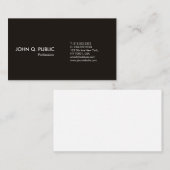 Gewoon modern, wit, eenvoudig elegant visitekaartje (Voorkant / Achterkant)