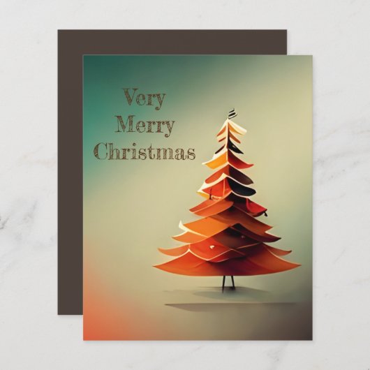 Gewoon moderne dennenboom (Voorkant / Achterkant)