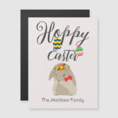 gewoon Moderne esster bunny Happy Easter voor vrie (Voorkant / Achterkant)