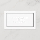Gewoon moderne, minimalistische professional visitekaartje (Achterkant)