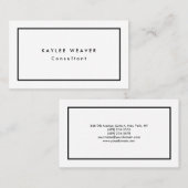 Gewoon moderne, minimalistische professional visitekaartje (Voorkant / Achterkant)