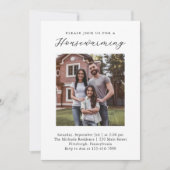 Gewoon moderne nieuwe huis housewarming foto uitno aankondiging (Voorkant)