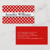 Gewoon moderne professionele poladot-Visitekaartje Visitekaartje (Voorkant / Achterkant)
