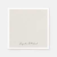 Gewoon moderne Script Cream bruiloft cocktail