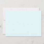 Gewoon moderne tekst alleen bruiloft ijs blauw save the date (Achterkant)