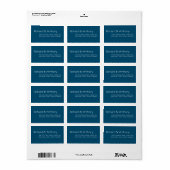 Gewoon moderne, trendy bruiloft etiket (Full Sheet)