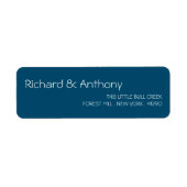 Gewoon moderne, trendy bruiloft etiket (Voorkant)