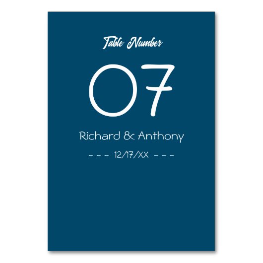 Gewoon moderne, trendy bruiloft kaart (Voorkant)