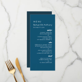 Gewoon moderne, trendy bruiloft menu