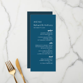 Gewoon moderne, trendy bruiloft menu