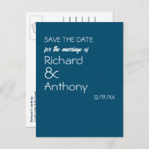Gewoon moderne, trendy bruiloft Save the Date