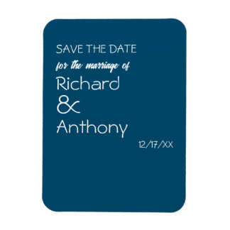 Gewoon moderne, trendy bruiloft Save the Date Magneet