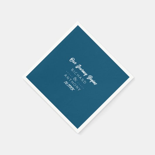 Gewoon moderne, trendy bruiloft servet (Hoek)