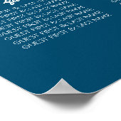 Gewoon moderne, trendy bruiloft zitgrafiek poster (Hoek)