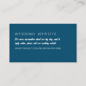 Gewoon moderne, trendy trouwwebsite informatiekaartje (Voorkant)