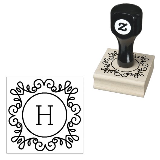 Gewoon  Monogram Rubberstempel (Gestempeld)