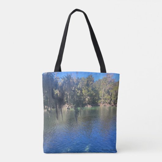 Gewoon mooi meer en bronwater, Canvas tas (Achterkant)