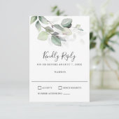 Gewoon mooie bruiloft RSVP (Staand voorkant)