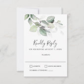 Gewoon mooie bruiloft RSVP Kaartje (Voorkant)