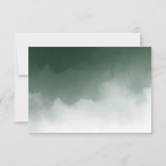 Gewoon mooie bruiloft RSVP met maaltijd keuzes (Achterkant)