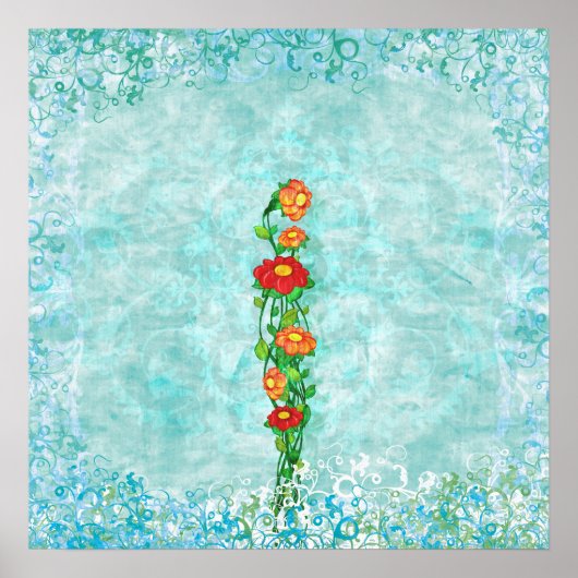 Gewoon mooie Floral Poster (Voorkant)