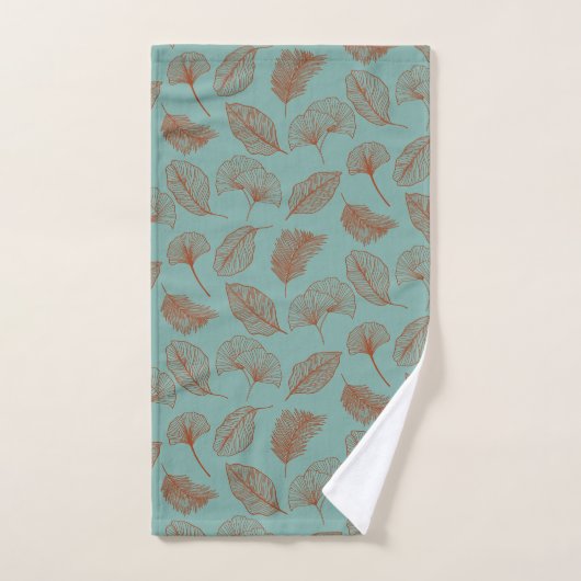 Gewoon mooie, minimale botanische bladeren bad handdoek (Handdoek)