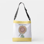 Gewoon mooie zonnebloem crossbody tas (Achterkant)