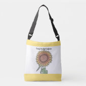 Gewoon mooie zonnebloem crossbody tas (Voorkant)